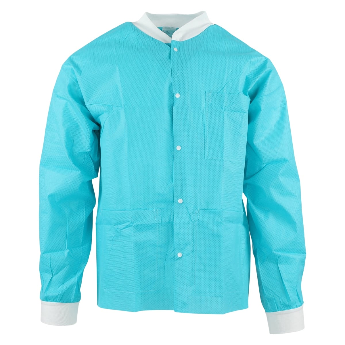 Medicom SafeWear Hipster Jacket, Small, Tropical Teal, SMS, Fluid Resistant, 3 Pockets, 12/Pk, 8115A