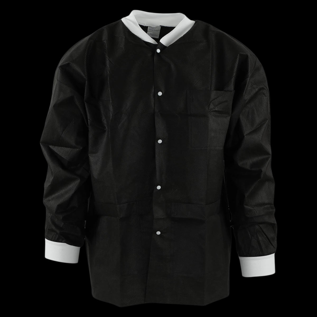 Medicom SafeWear Hipster Jacket, Jet Black, Medium, SMS Fabric, 12/Pk, 8118-B