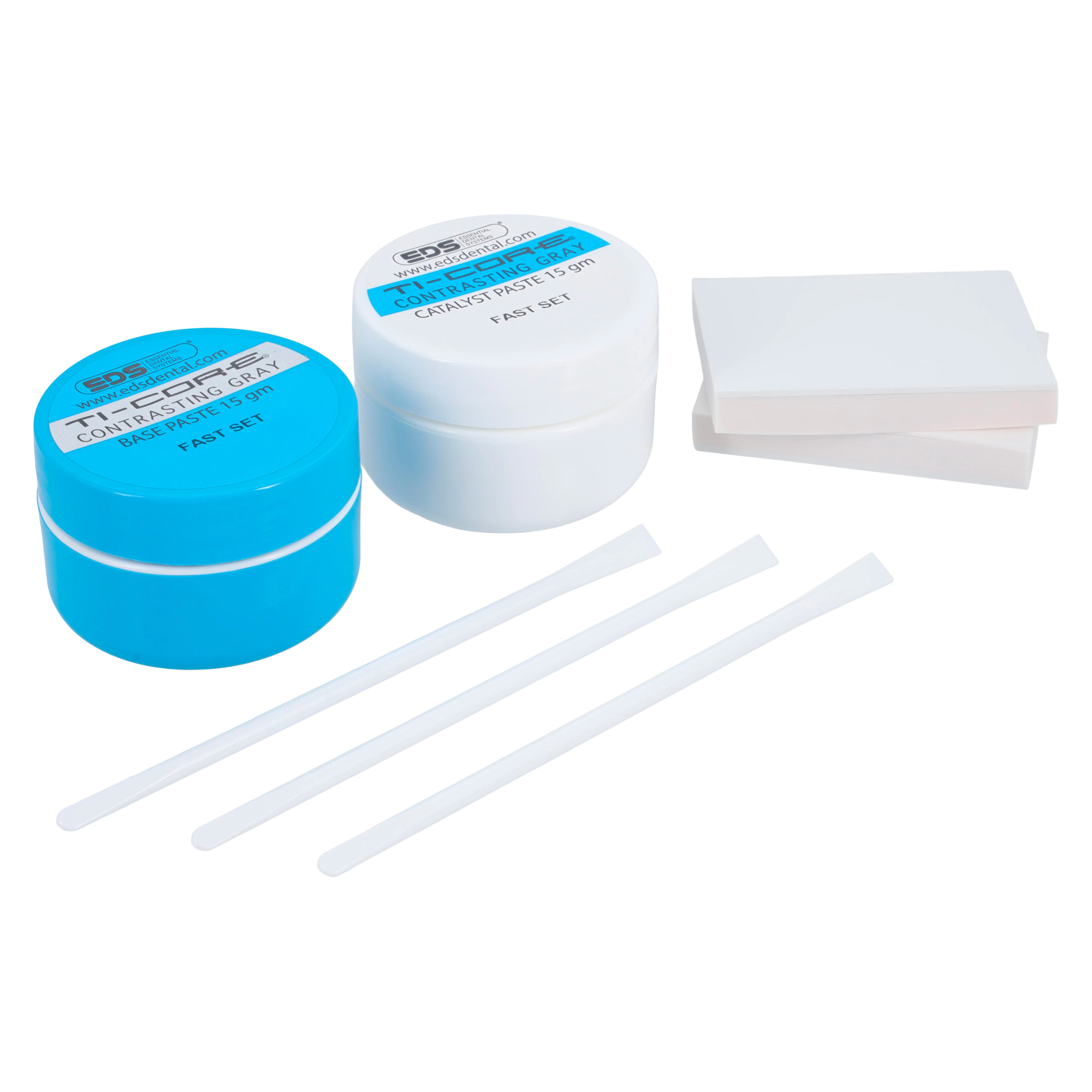 Ti-Core Base & Catalyst Core Build-Up Material, Self-Cure, Fast Set, Complete Kit, Gray, 1/Pk, 805-00