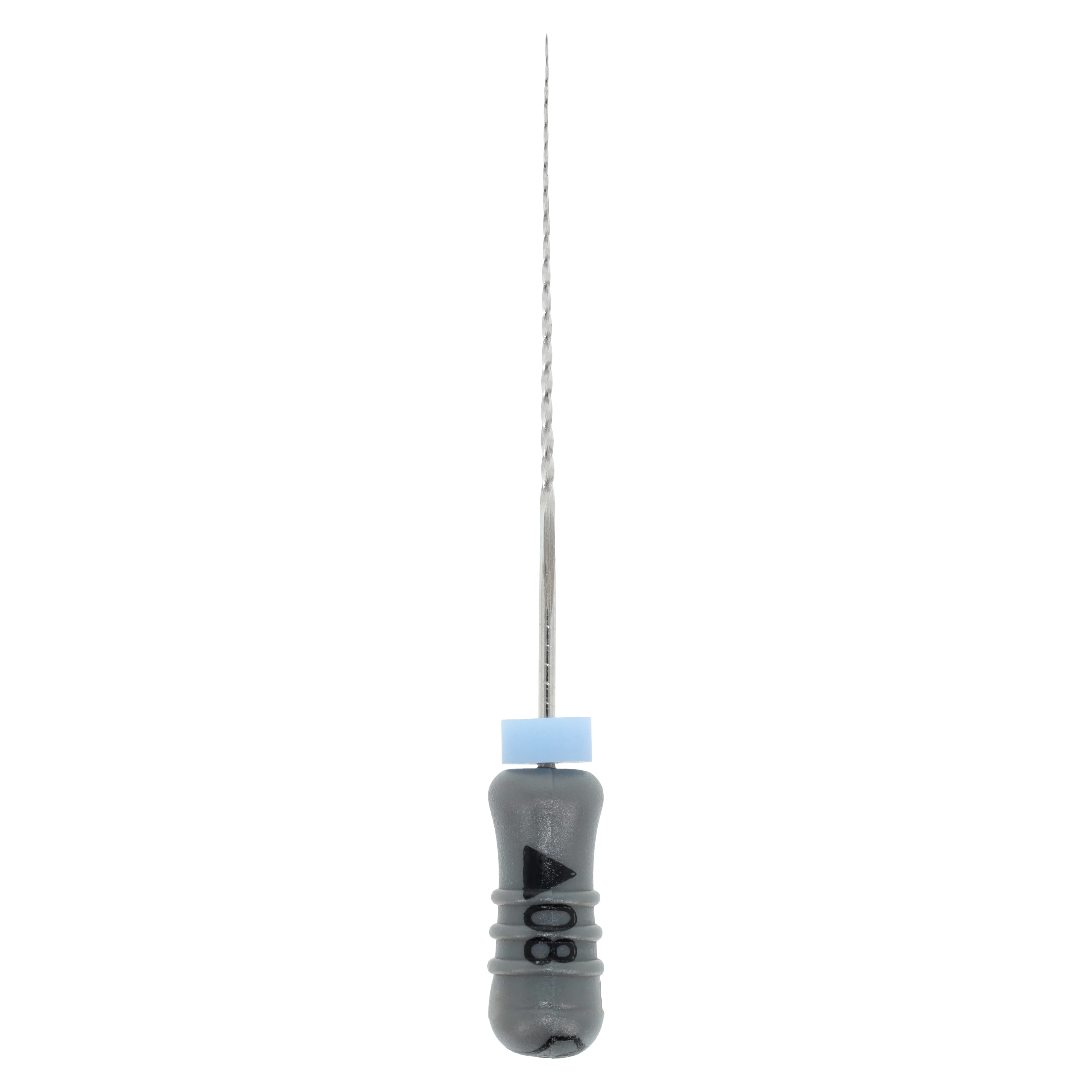 SafeSiders Endodontic Reamers, Stainless Steel, 25 mm, 0.02 Taper, Size #08, Grey, 6/Pkg, 5025-08