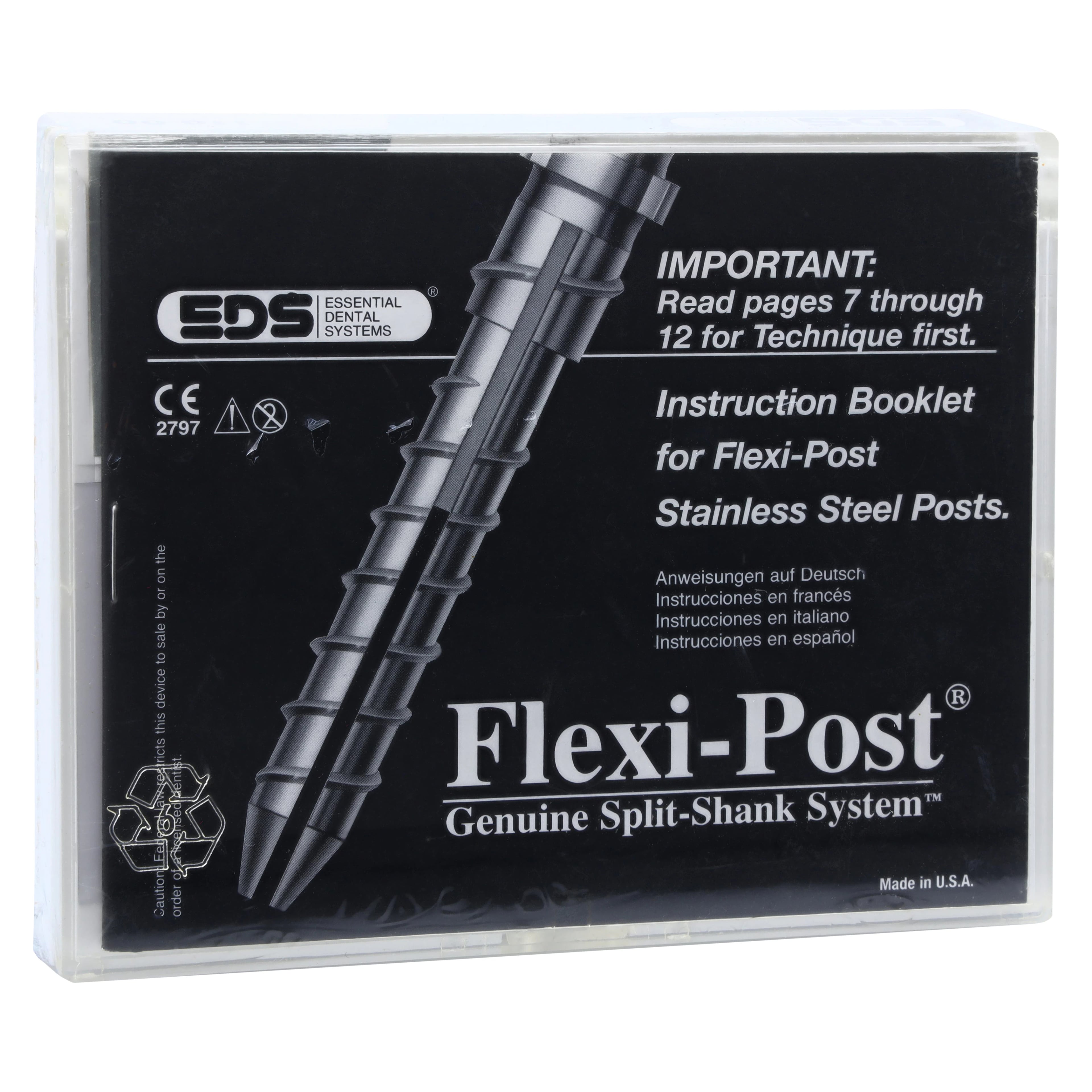 Flexi-Post Post System, Stainless Steel, Assorted Introductory Kit, Sizes #0/#1/#2, 12 Posts, 110-00