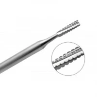Alpen Operative Surgical Carbide Burs, FG, Straight Cross Cut Fissure, #556, 0.9 mm, 100/Pk, R100556C