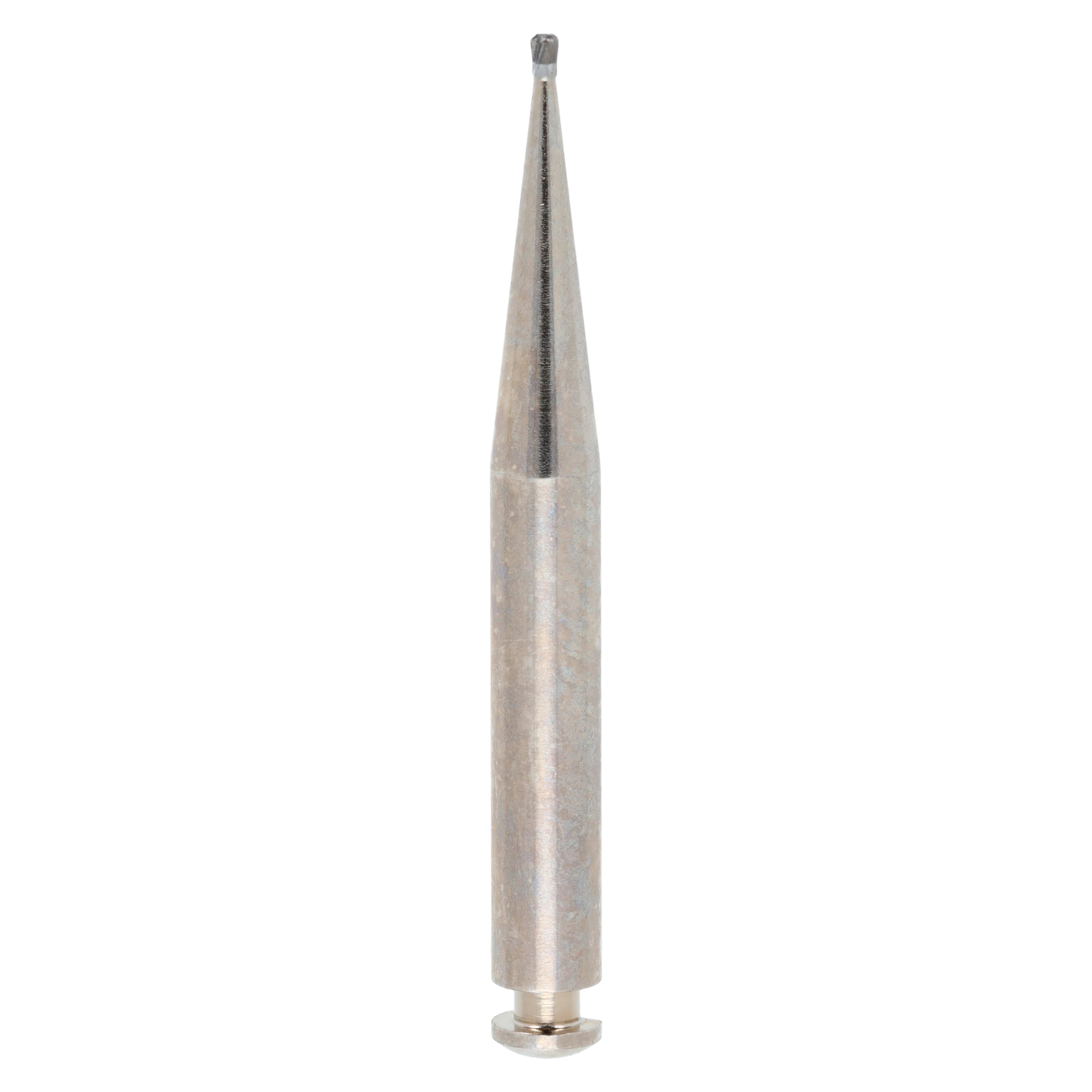 Alpen RA Round Carbide Bur, #1/2, 0.7 mm Head Diameter, Right-Angle Latch, 10/Pk, R2001/2