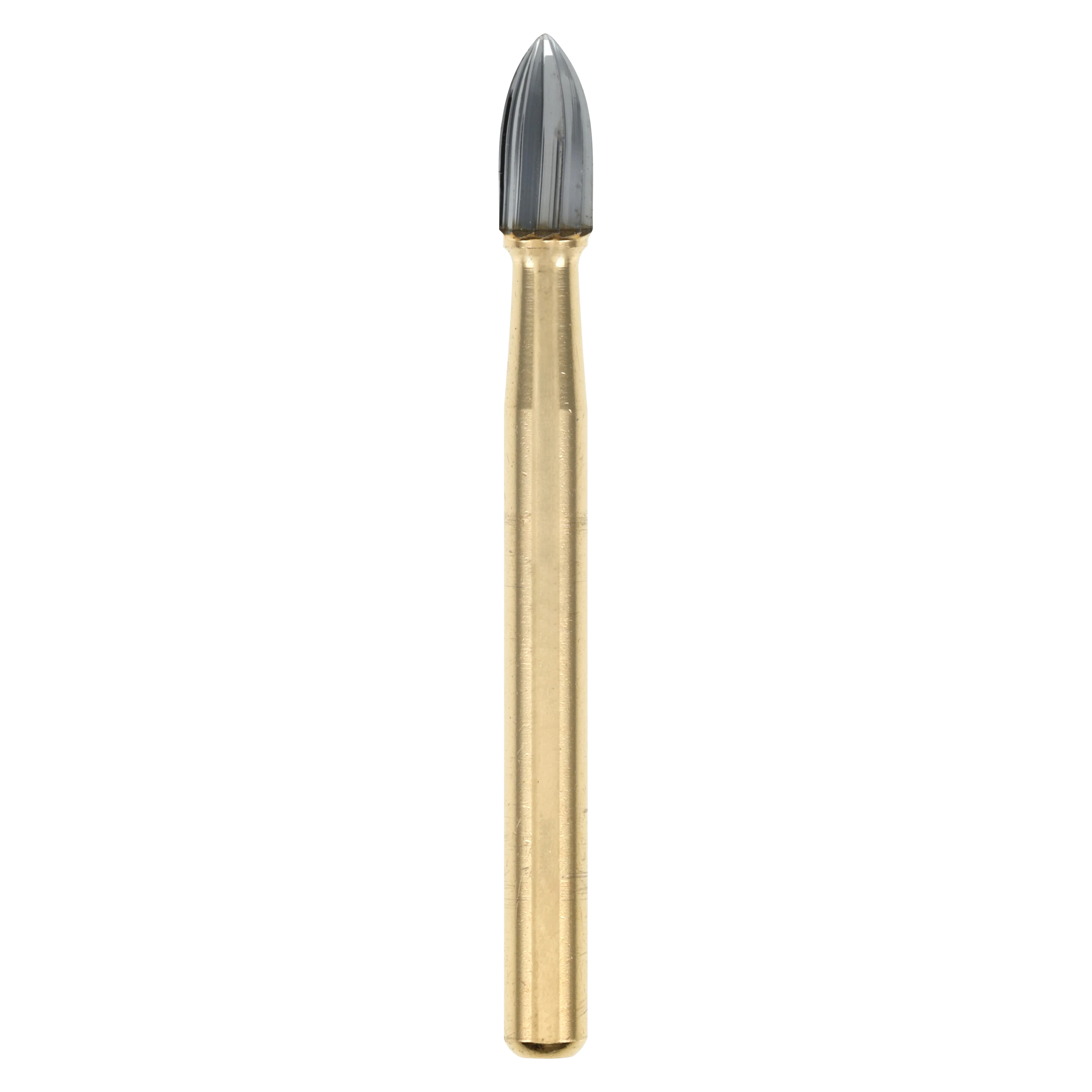 Alpen 12-Blade Trimming & Finishing Carbide Bur, FG, Egg Shape, #7406, 1.8 mm, 5/Pk, R707406