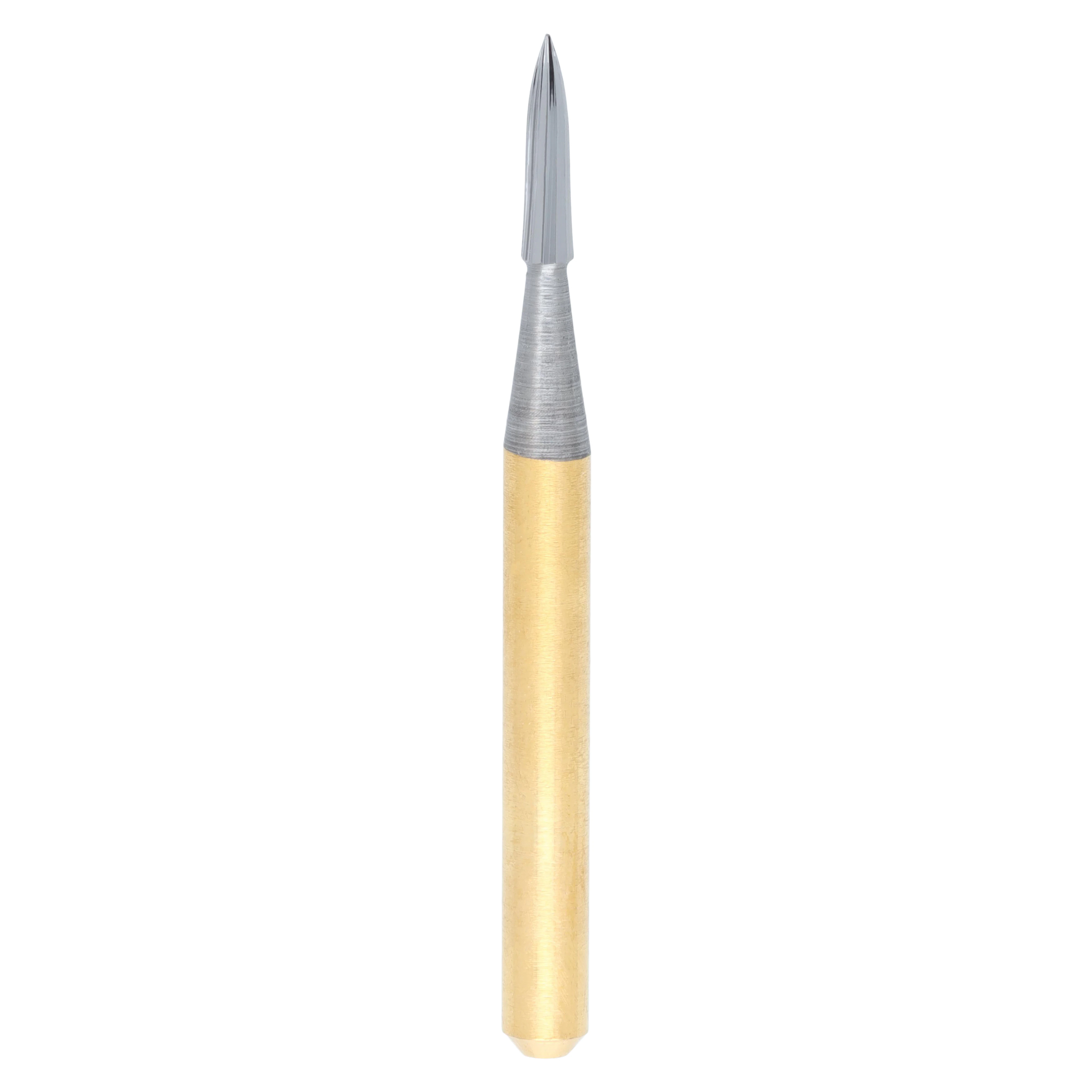 Alpen 12-Blade Trimming & Finishing Carbide Burs, FG, Needle, #7901, 0.9 mm, 5/Pk, R707901