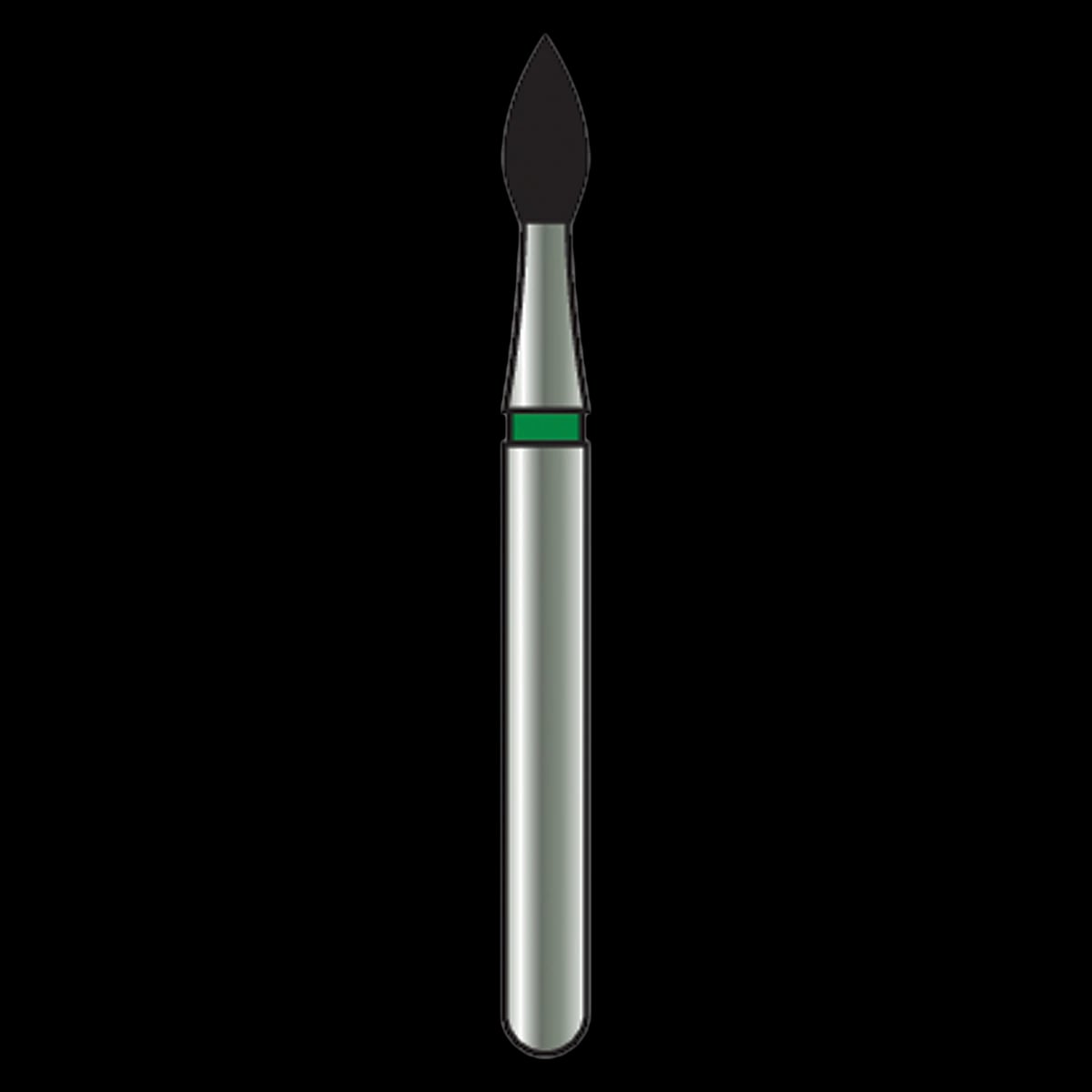 Alpen X1 Single Use Diamond Bur, FG, Egg/Football, Extra Fine, #379-023EF, 2.3 mm x 5.0 mm, 25/Pk, X379EF023
