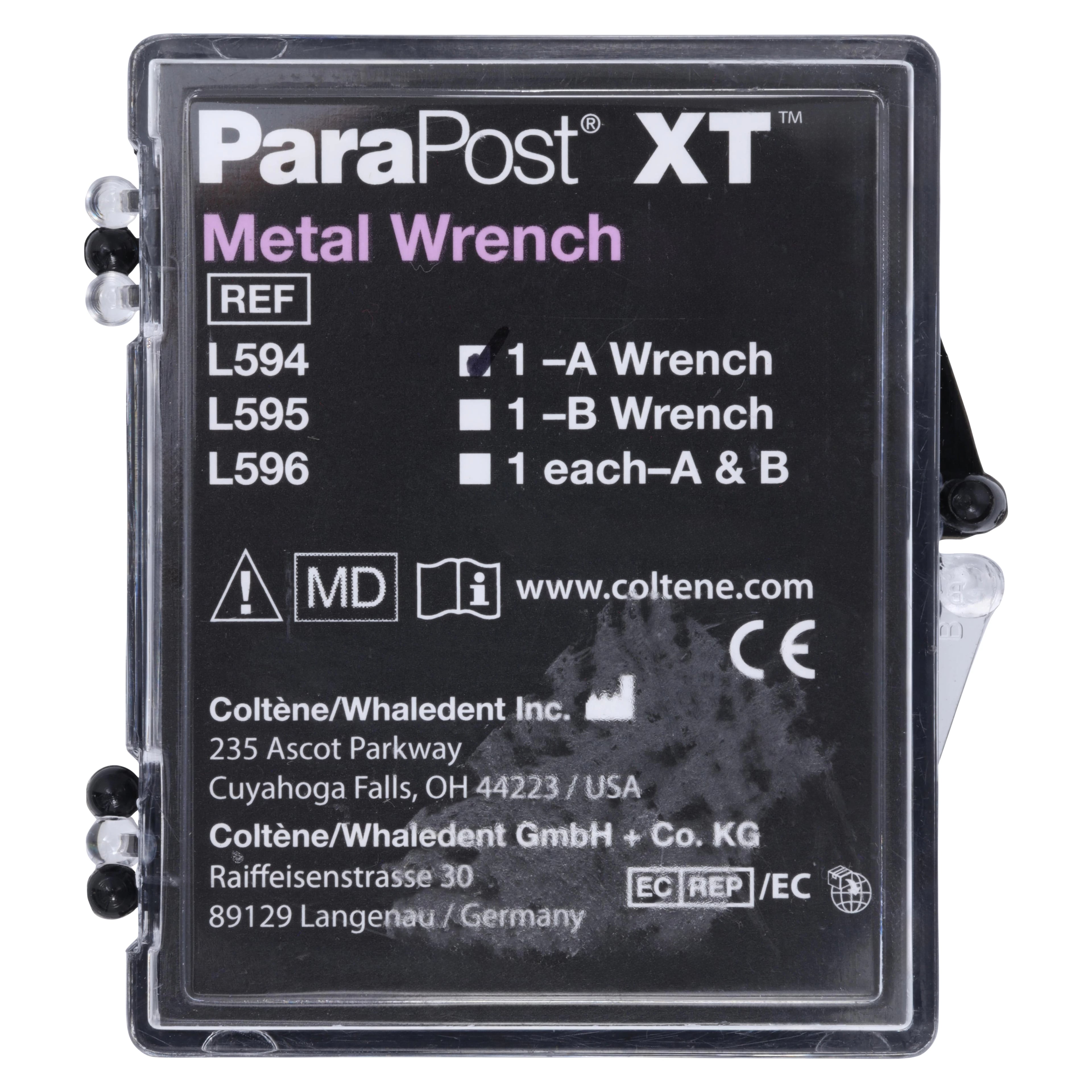 ParaPost XT Metal Wrench A for Sizes 3, 4, 4.5, L-594, Single Wrench