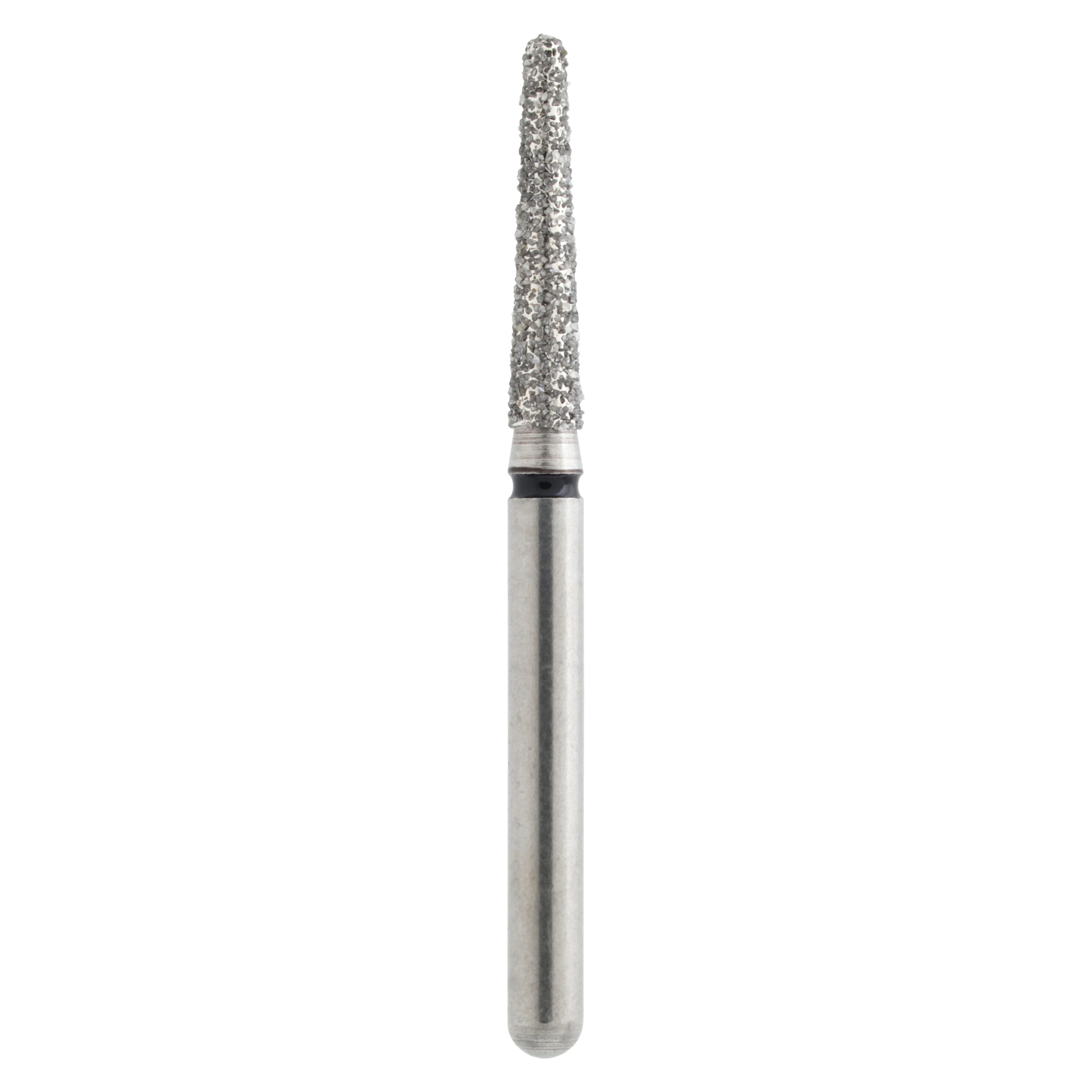 Alpen X1 Diamond Single-Use Bur, FG, Tapered Round End, #8568-016SC, Super Coarse, Black, 1.6 mm, 25/Pk, X8568SC016