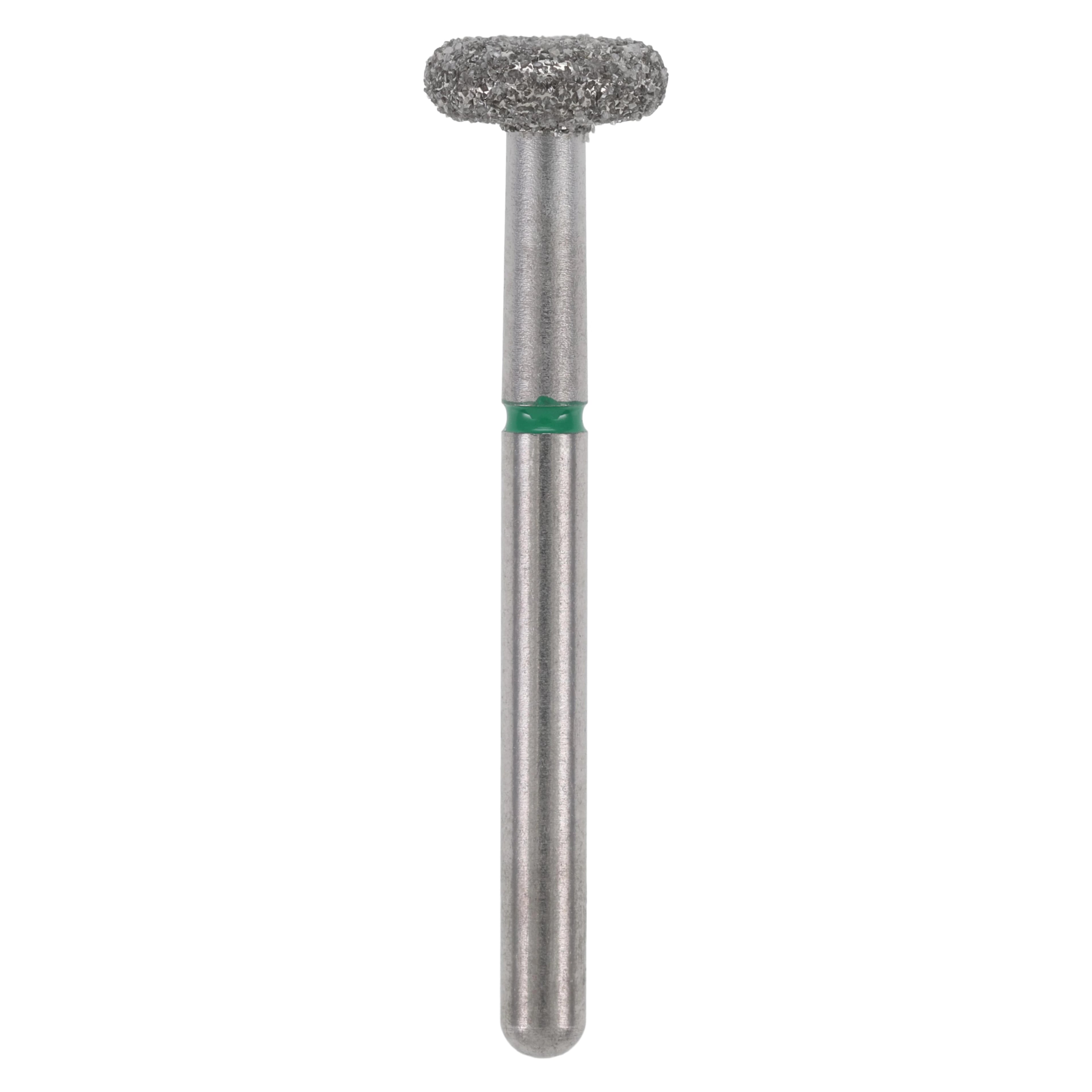 Alpen x1 Single-Use Diamond Bur, FG, #909-042C, Round Wheel, Coarse, Green, 4.2 mm, 25/Pk, X909C042