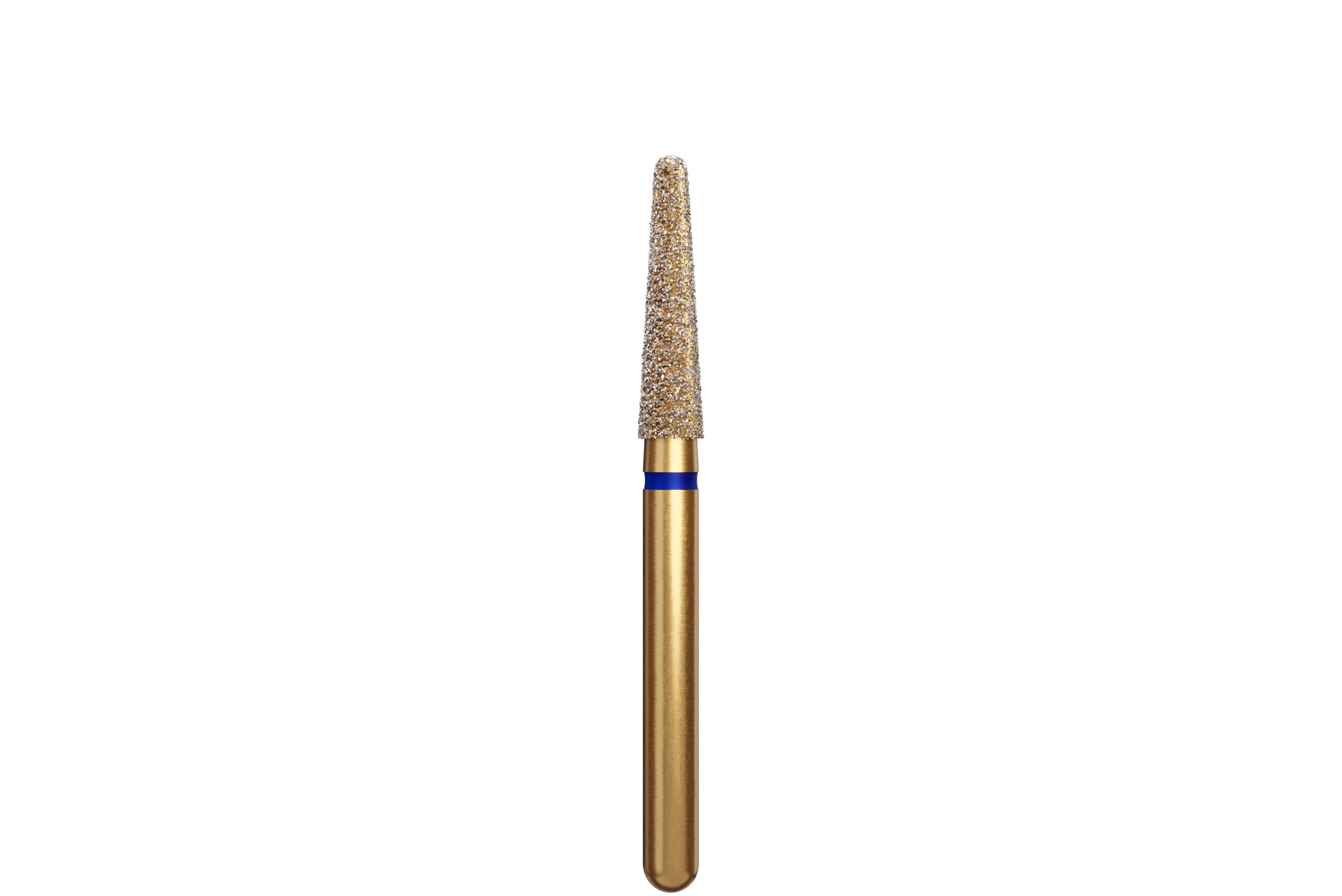 Alpen Multilayer Diamond Bur, FG, Round End Taper #856, 2.1 mm, Coarse, Blue, 5/Pk, R856C021FG