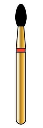 Alpen Multilayer Diamond Bur, FG, Football #379, 1.8 mm, Super Coarse, Black, 5/Pk, R379SC018FG