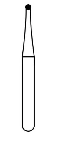 Alpen® SteriX Sterile Carbide Burs, RA Round #2, 1.0 mm Diameter, 10/Pkg