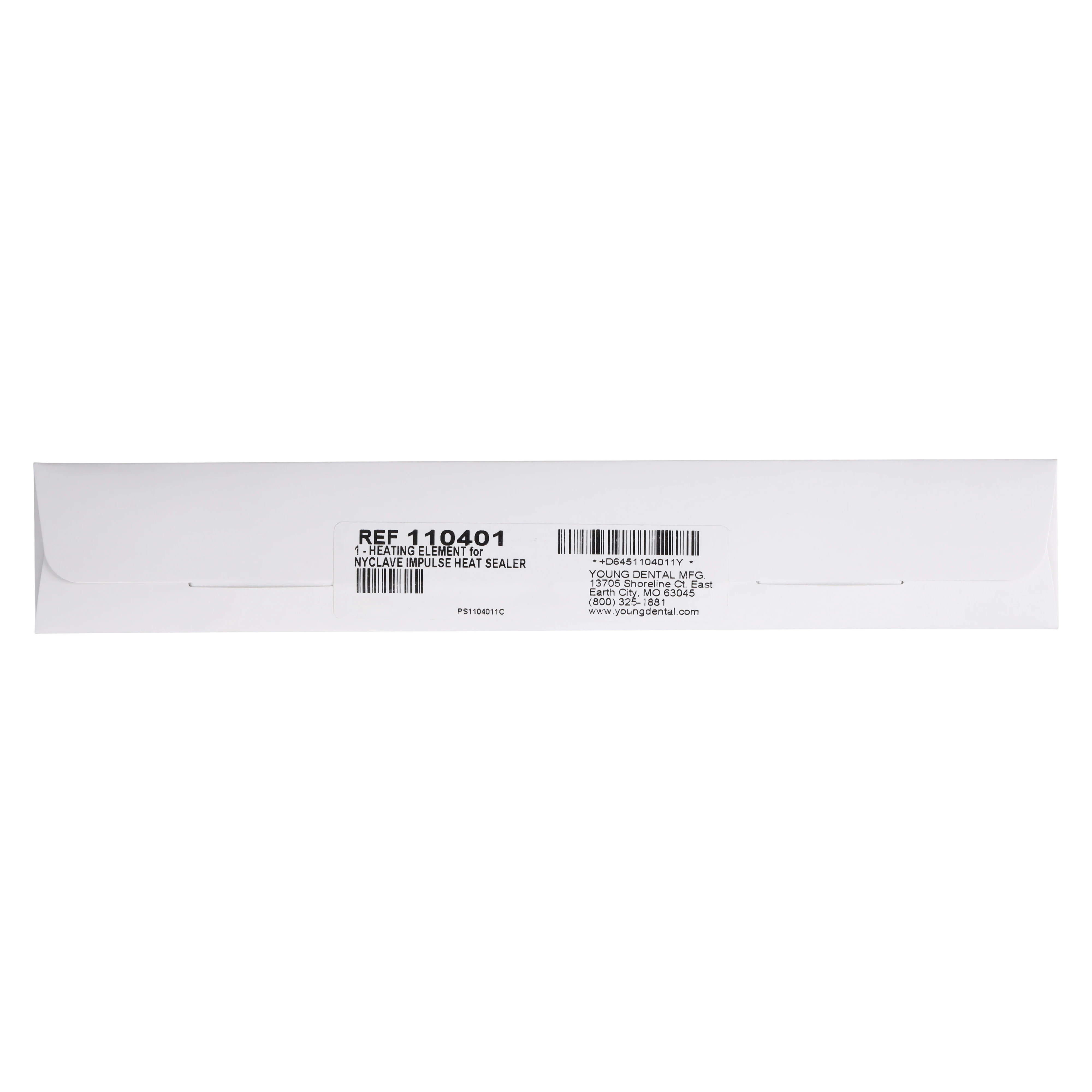 Nyclave Impulse Heat Sealer Replacement Heating Element, 110401, Each