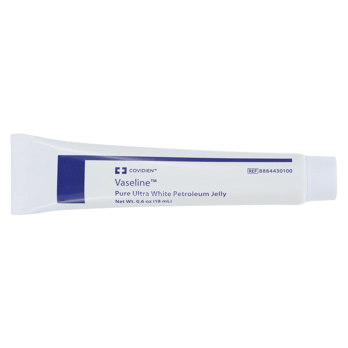 Vaseline Pure Ultra Lubricating Jelly Petroleum, White, 0.6 oz Tube