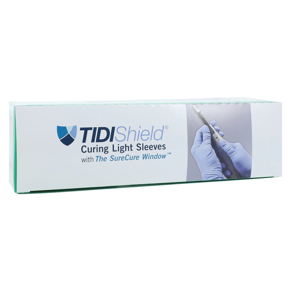 TIDIShield Curing Light Sleeve with SureCure Window, Custom Fit for Ultradent Valo Cordless, Latex Free, 100/Box, 21105