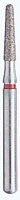 BluWhite Diamond™ Bur FG #755F, Fine Grit, Round End Taper, Red Ring, 1.6 mm Diameter, 6.2 mm Length, 5/Pkg