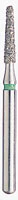 BluWhite Diamond™ Bur FG 725C, Coarse, Green Ring, Cone Taper Round End, 1.4 mm Diameter, 6.2 mm Length, 5/Pkg