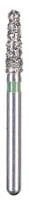 BluWhite Diamond™ Bur FG 755C, Coarse, Green Ring, Cone Taper Round End, 1.6 mm Diameter, 6.2 mm Length, 5/Pkg