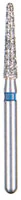 BluWhite Diamond™ Bur, FG, Regular Grit, Blue Ring, Cone Taper Round End, #726R, 1.6 mm Diameter, 8.8 mm Length, 5/Pkg