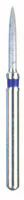BluWhite Diamond™ Bur FG, Ultra Fine, Purple, Flame, Composite Finishing, 5/Pkg - #5205L, 1.0 mm Diameter, 6.9 mm Length