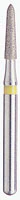 BluWhite Diamond™ Bur FG, Fine, Yellow, Cylinder, Composite Finishing, #4062, 1.6 mm Diameter, 6.0 mm Length, 5/Pkg