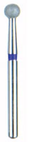 BluWhite Diamond™ Bur, FG, Round, Ultra Fine, Purple, Composite Finishing, #5400, 2.5 mm Diameter, 2.1 mm Length, 5/Pkg