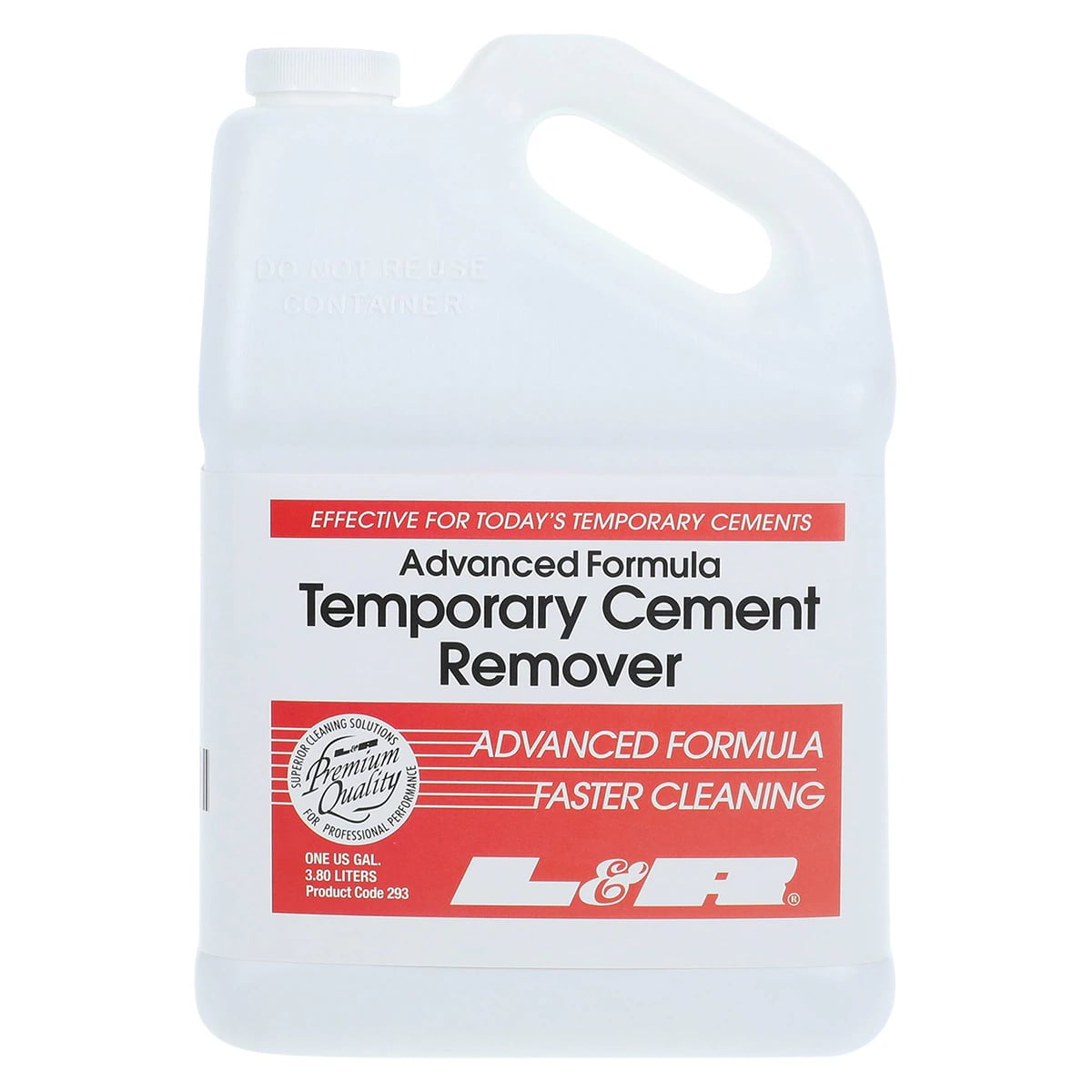 L&R Advanced Formula Temporary Cement Remover, 1 Gallon Bottle, 293