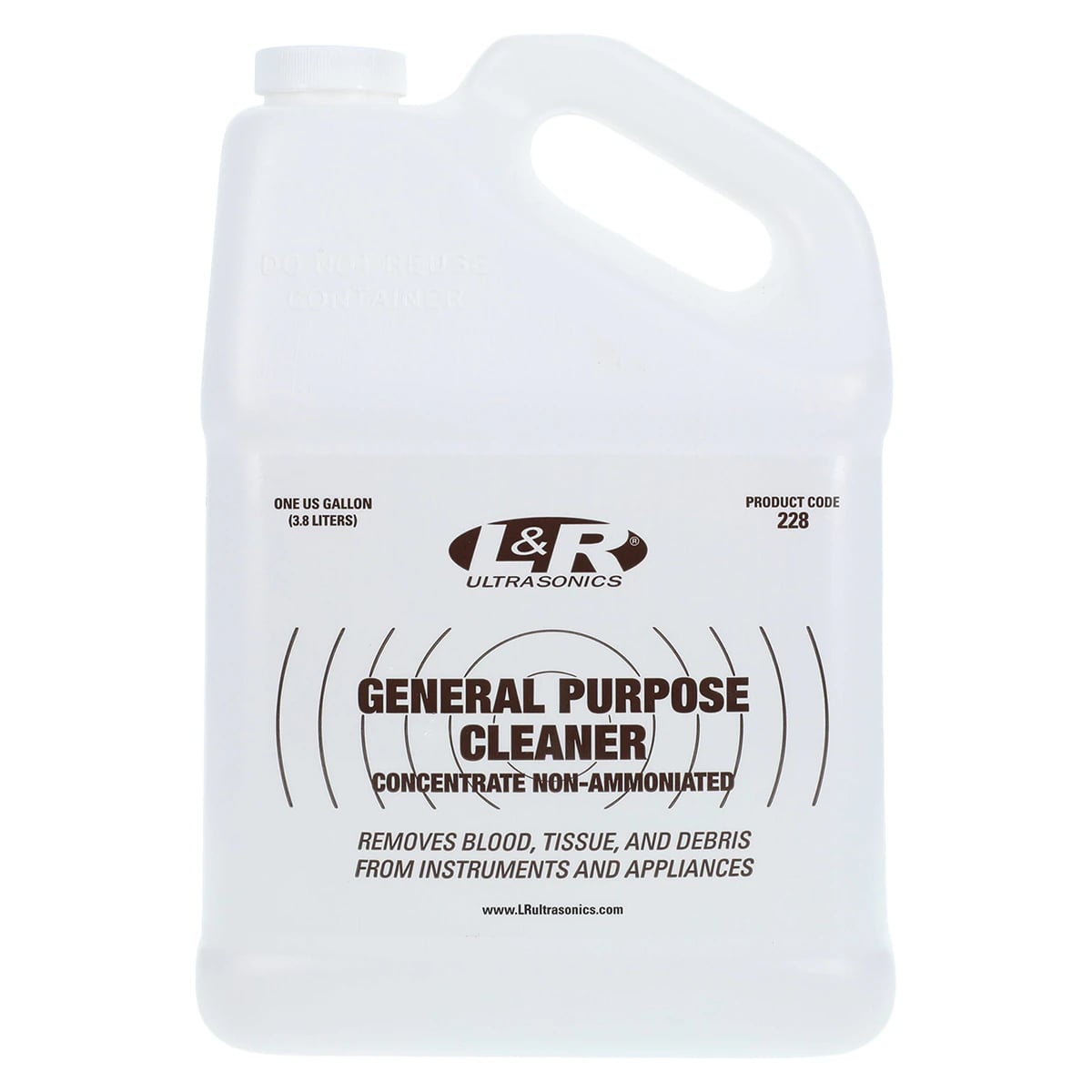 L&R General Purpose Cleaner, Non-Ammoniated, Concentrate, 1 Gallon Bottle, 228