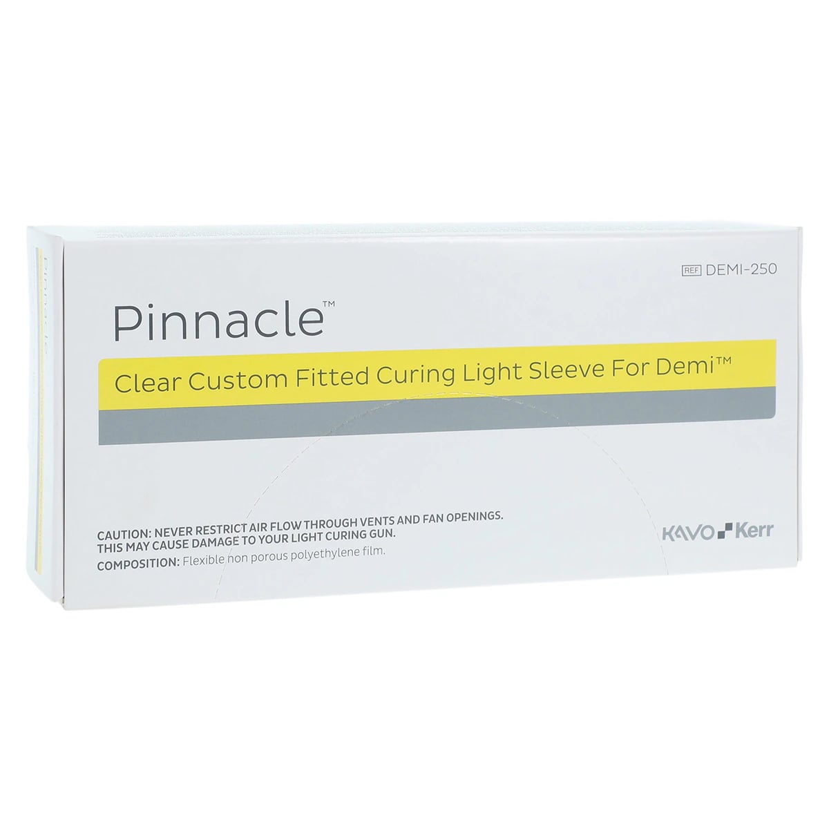 Pinnacle Complete Curing Light Sleeves for Demi & Demi Plus, Disposable Plastic Barriers, 250/Box, DEMI250