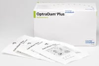 OptraDam Plus Preframed Latex Rubber Dam, Assortment (25 Small & 25 Regular), 50/Box, 627401AN