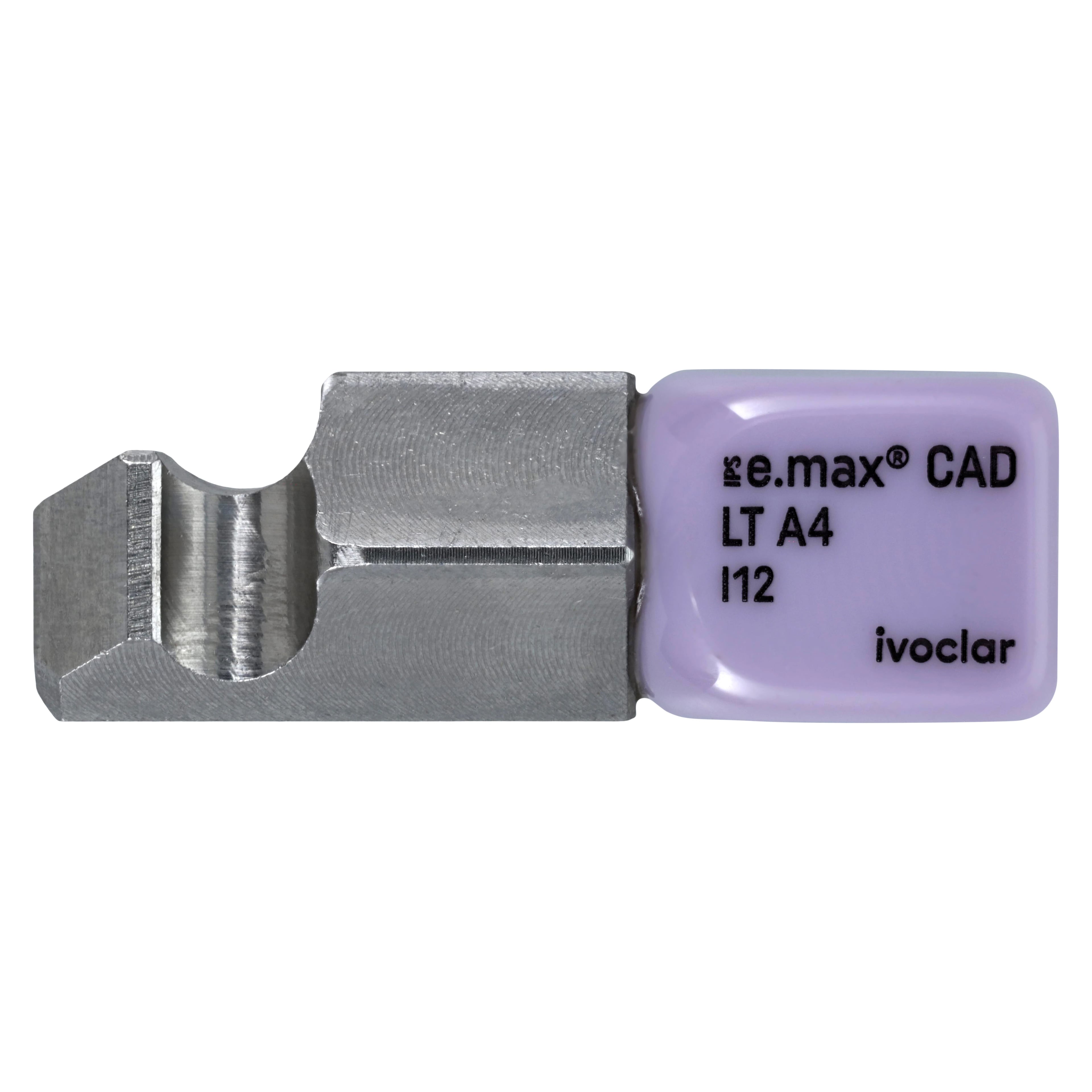 IPS e.max CAD PlanMill LT A4 I12 Milling Blocks, Low Translucency, Shade A4, 5/Box