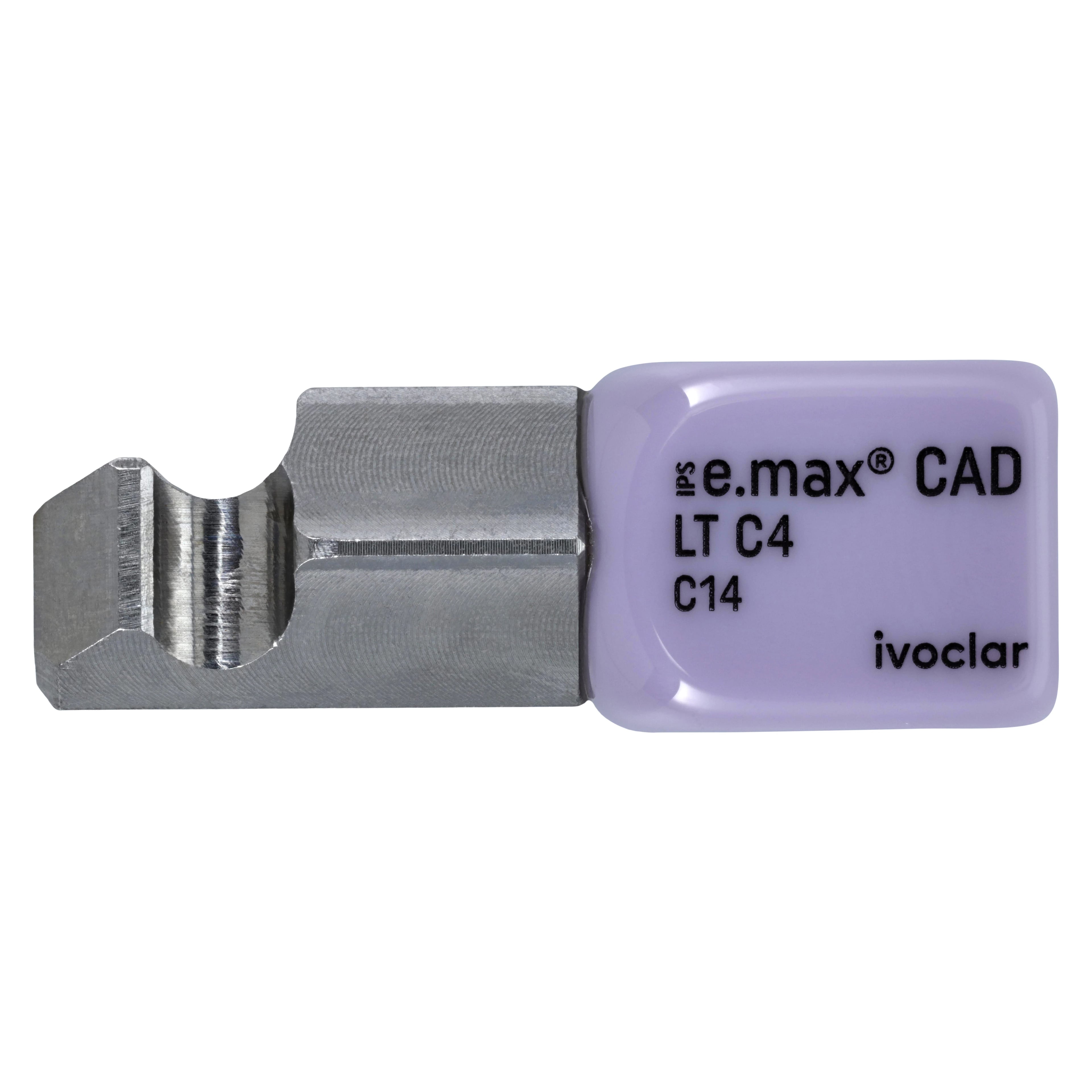 IPS e.max CAD PlanMill Milling Blocks, Low Translucency (LT), Shade C4, Size C14, 5/Box