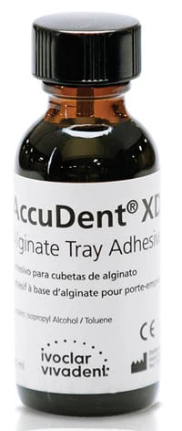 AccuDent XD Alginate Impression Tray Adhesive, 30 mL Bottle, 673469