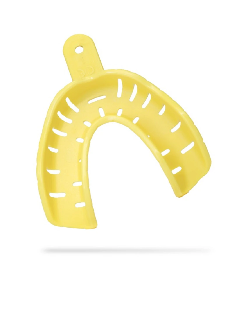 AccuDent XD Dentate Impression Tray #1, Lower Large, Perforated, Disposable, 12/Box, 673704