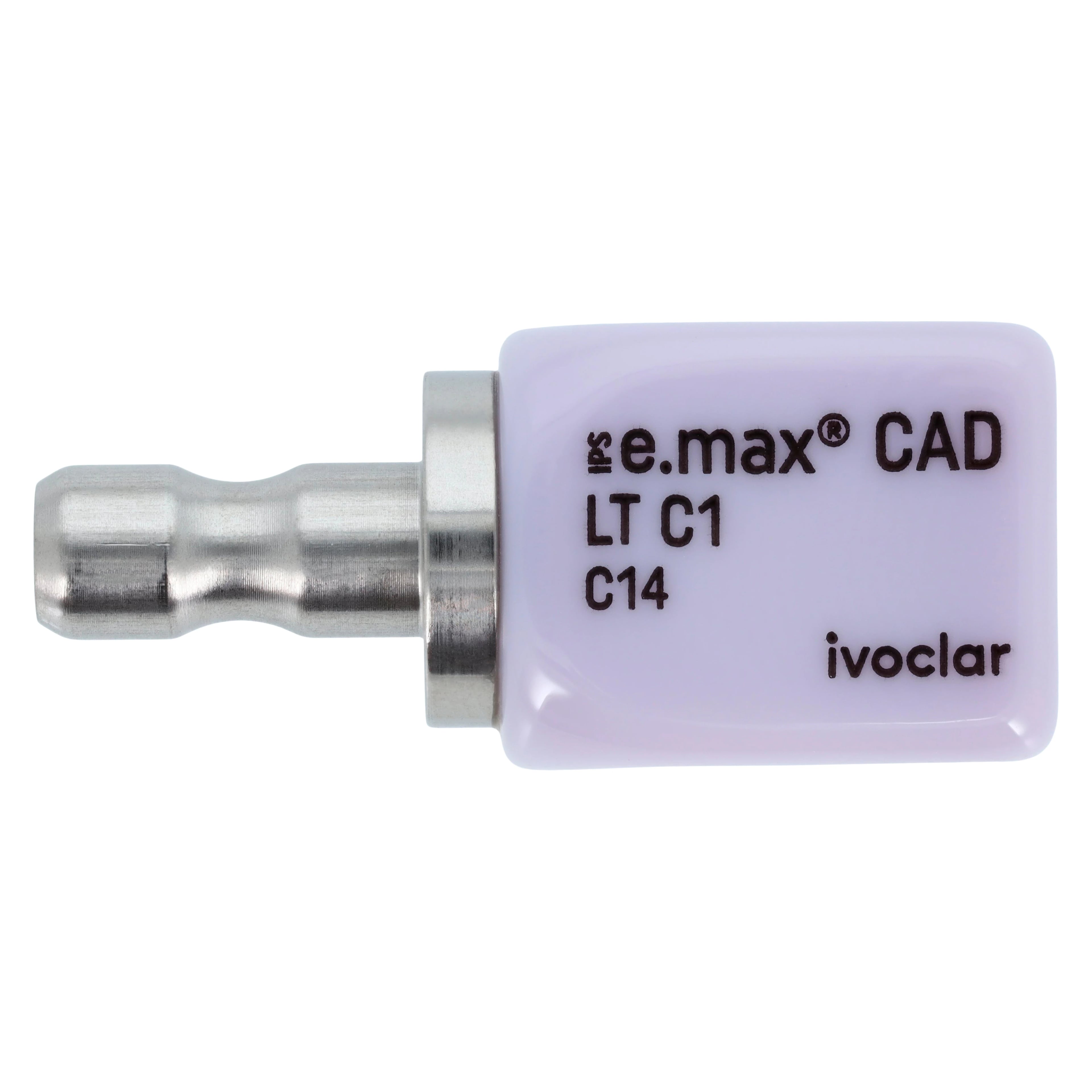IPS e.max CAD LT (Low Translucency) Milling Blocks, Shade C1, Size C14, for CEREC/inLab, 5/Pkg