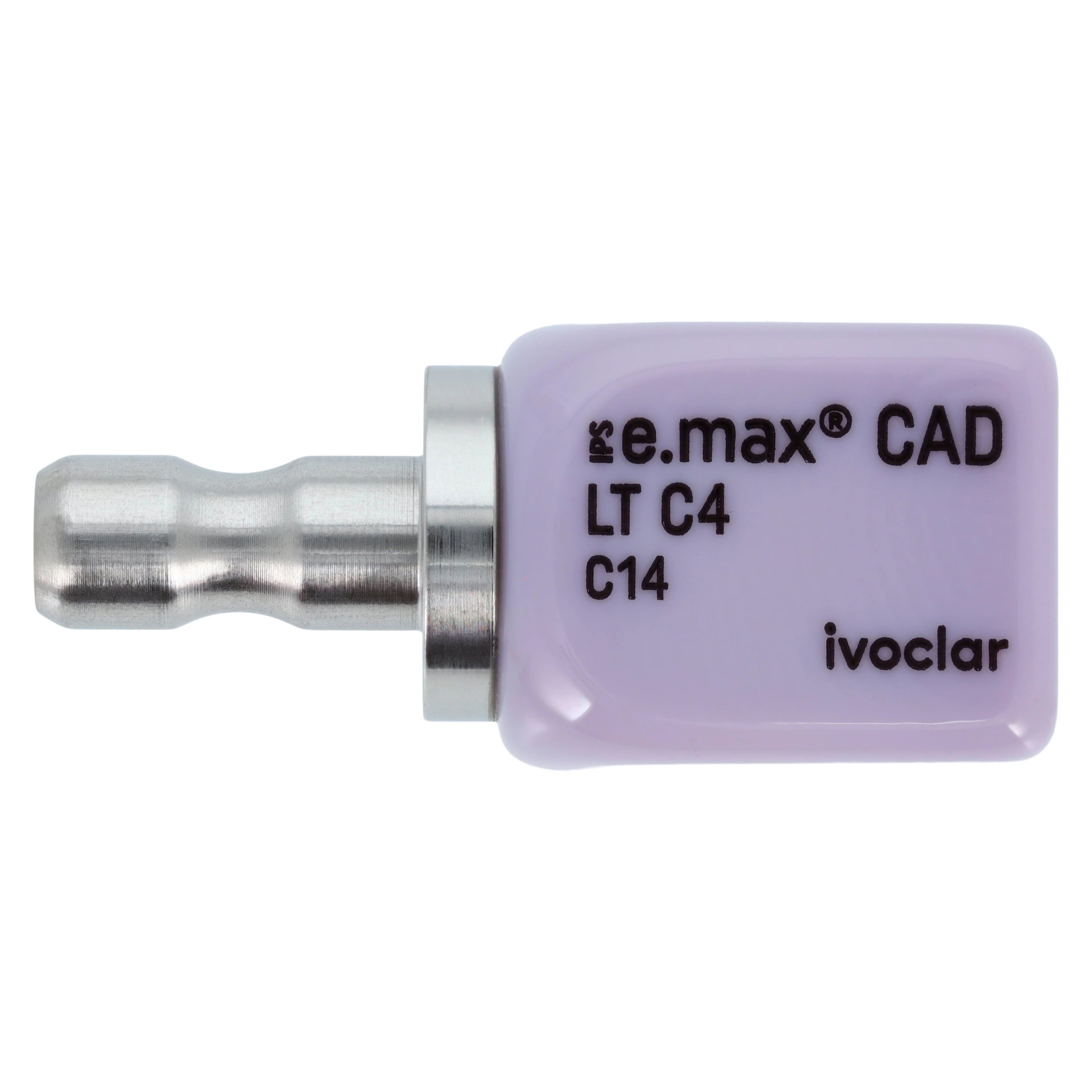 IPS e.max CAD LT (Low Translucency) Milling Blocks, Shade C4, Size C14, for CEREC/inLab, 5/Box