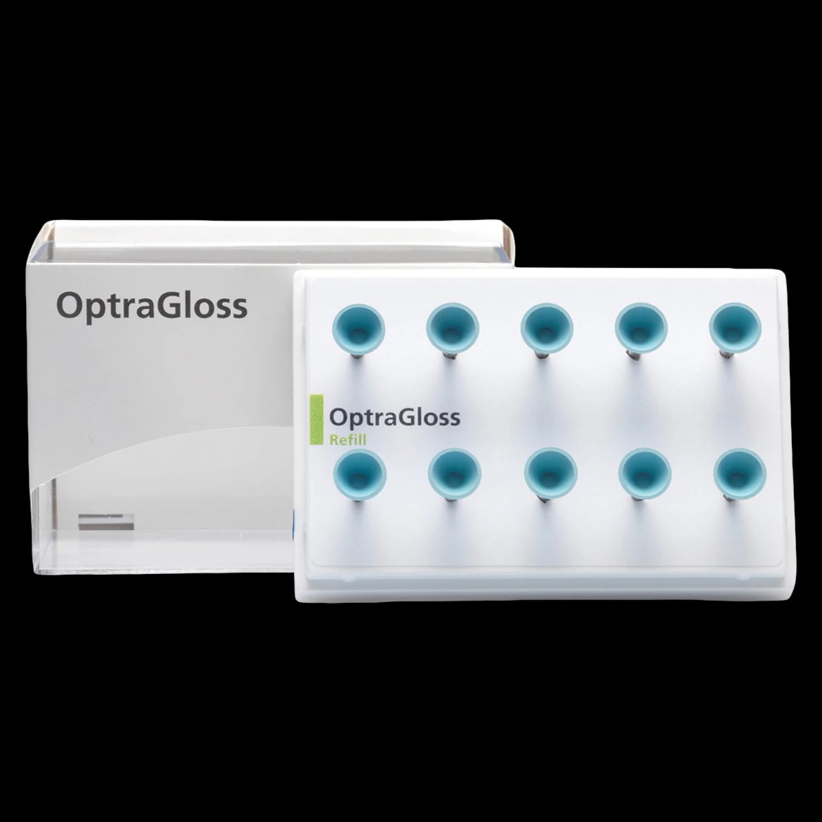OptraGloss Universal Polishing System Refill, Cup HP, Light Blue, 10/Pk, 684550AN