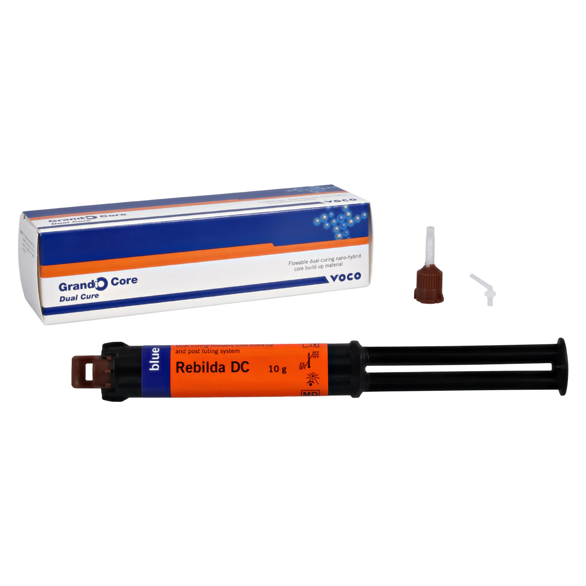 Rebilda DC Dual-Cured Core Build-Up Composite, QuickMix Syringe Refill, 10 g, Blue Shade, 1404