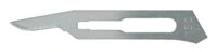 Miltex Carbon Steel Sterile Surgical Blades, #15C (Angled), 100/Box, 4-115C