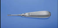 Miltex #34S Apical Elevator, Single End, Straight Blade, Hexagonal Handle, Stainless Steel, 1/Pkg, DEL34S