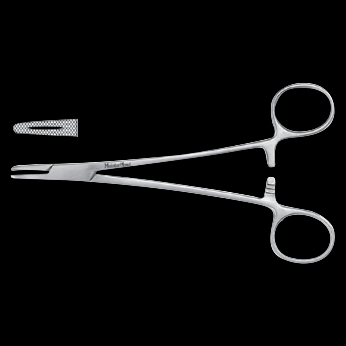 Meister-Hand Mayo-Hegar Needle Holder, Serrated Jaw, 6-1/4" Stainless Steel