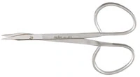 Miltex-Integra Eye Suture Scissors, 4" Curved Ribbon Type, Stainless Steel