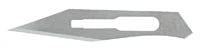 Miltex #25 Stainless Steel Sterile Surgical Blades, Disposable, Individually Wrapped, 100/Box, 4-325