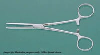 Miltex Rochester-Pean Hemostatic Forceps, Straight, 8-3/4"–9", Stainless Steel, Autoclavable, Each