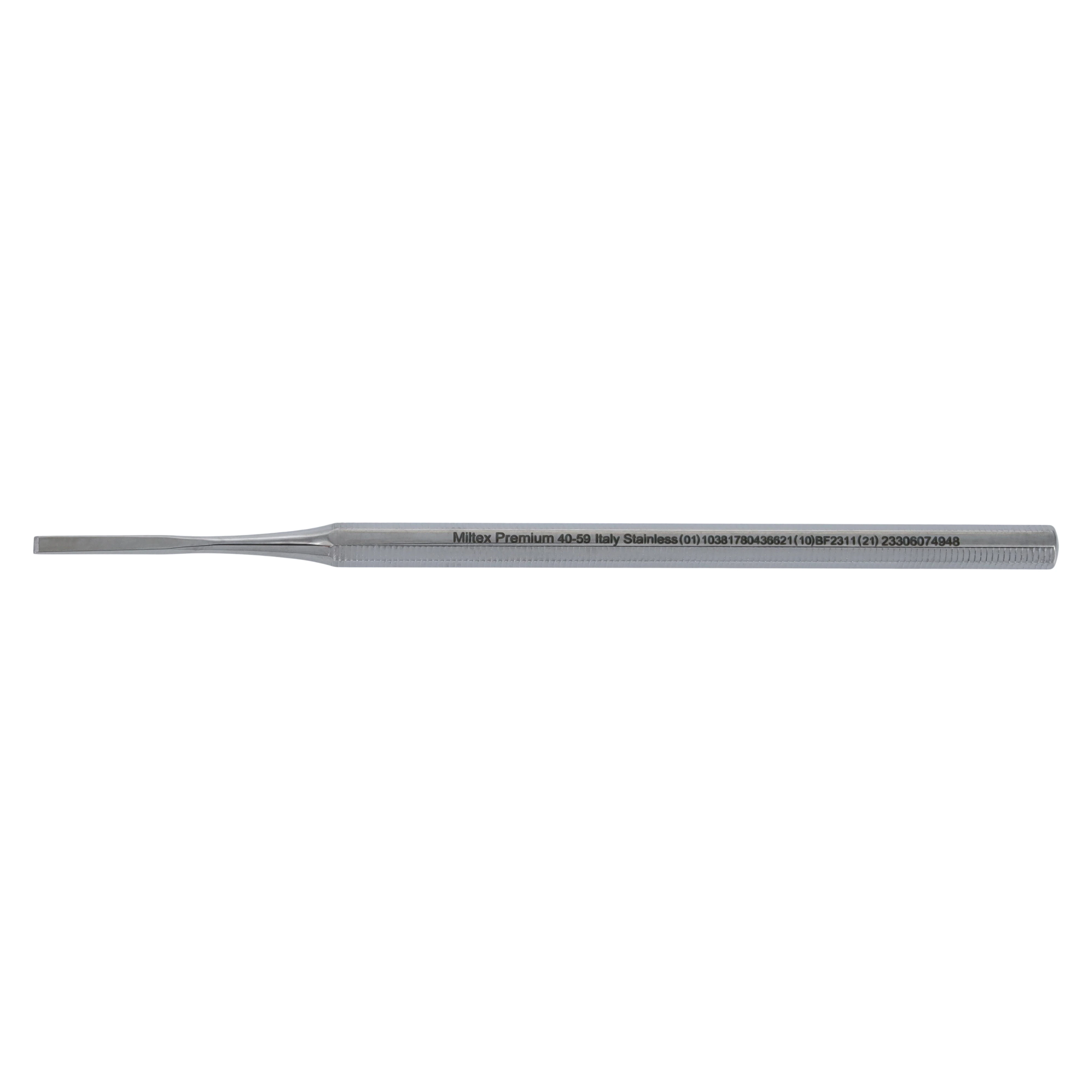 Miltex Nail Splitter, Straight, 2mm Wide, 5-1/4" Length, Stainless Steel, Reusable