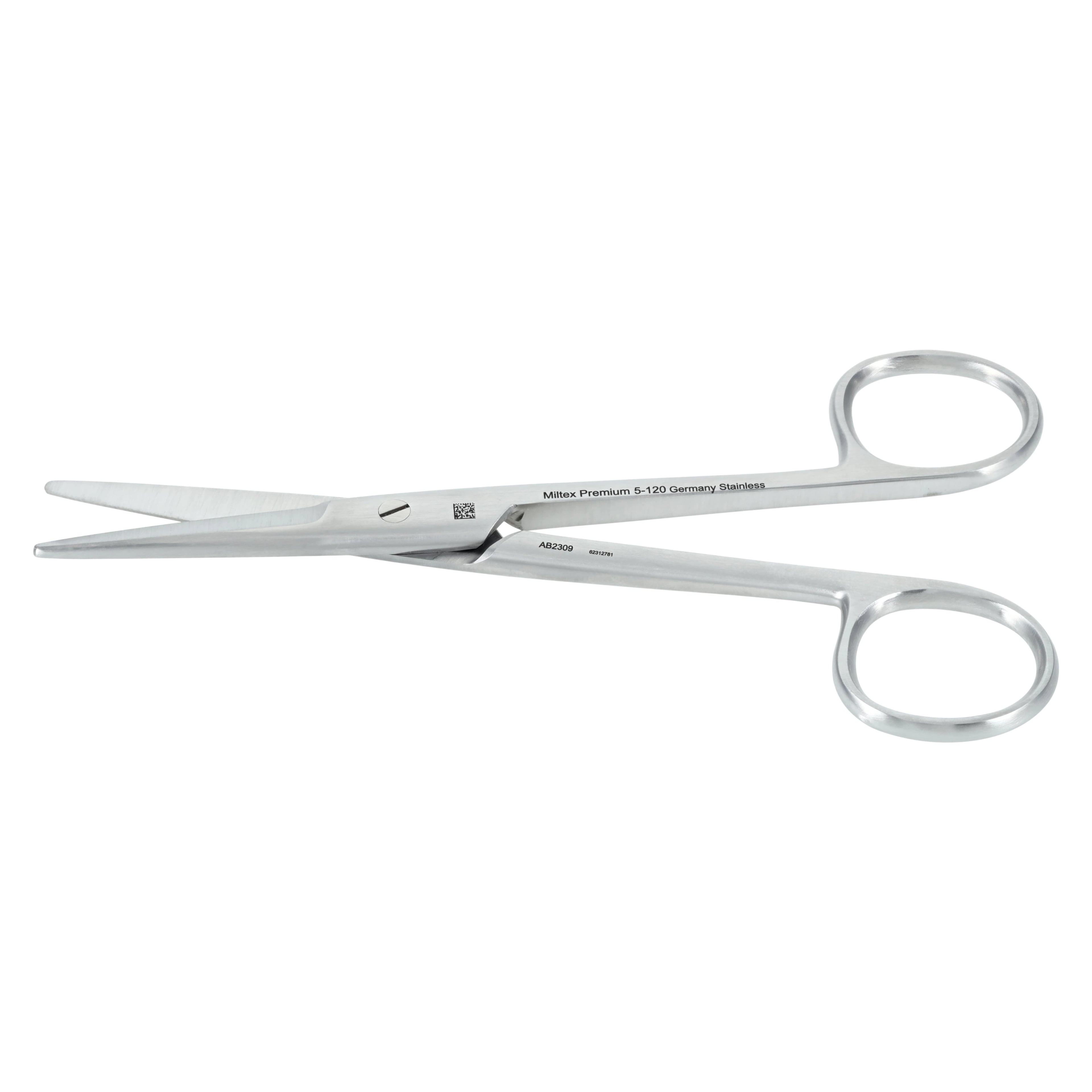 Miltex Mayo Dissecting Scissors, Straight, 5-1/2" (14 cm), Stainless Steel, Blunt/Blunt, 1 Each