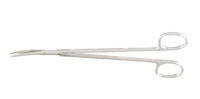 Miltex Metzenbaum Scissors, Curved, 7" Delicate, Stainless Steel