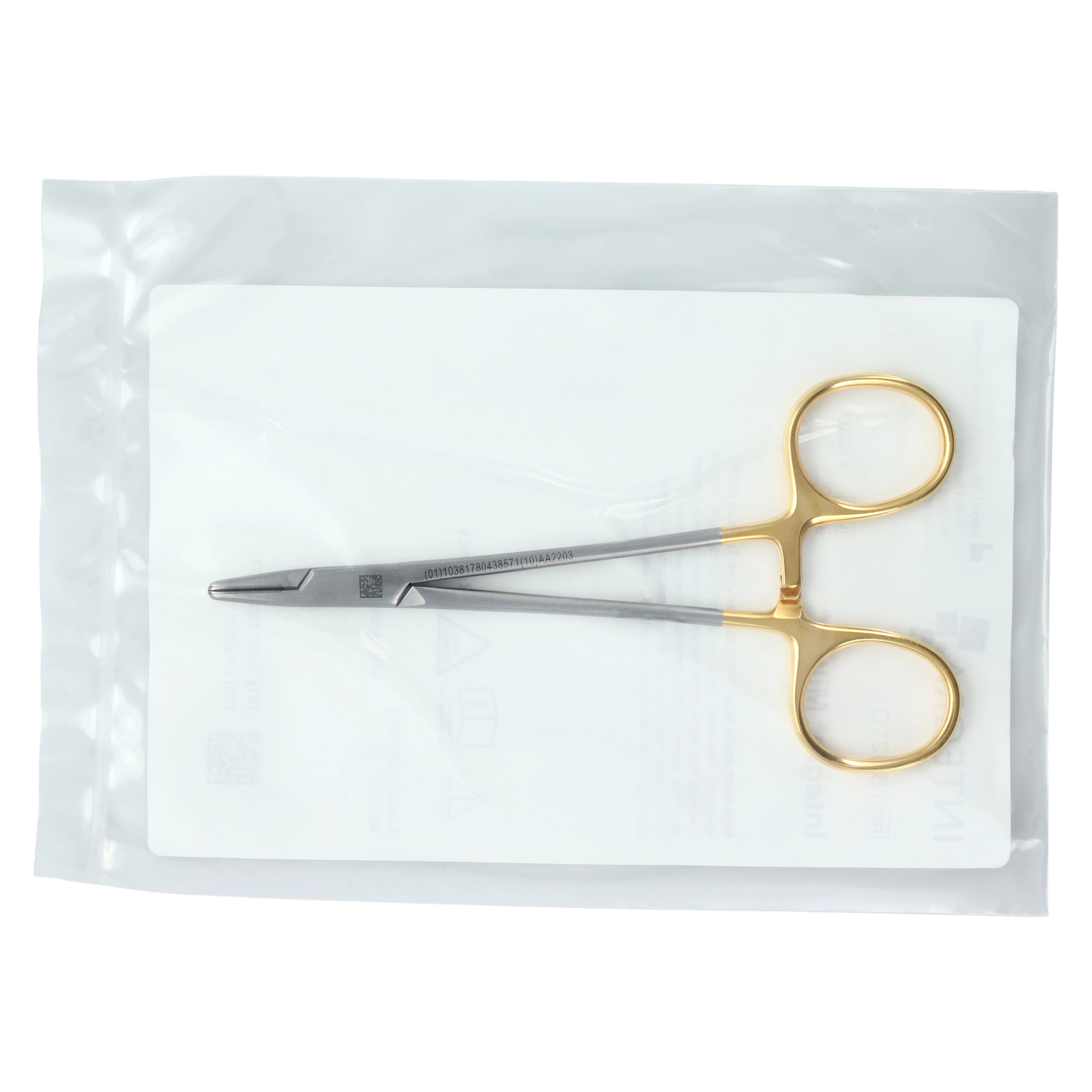 Mayo-Hegar Needle Holder, Serrated Jaws, Tungsten Carbide, Stainless Steel, 5-1/8"