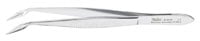 Miltex Carmalt Splinter Forceps, Curved, Serrated, 4-1/4" (108mm), Stainless Steel, Autoclavable, Each