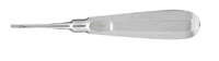 Miltex #301 Apical Surgical Elevator, Single End, Straight Blade, Hexagonal Handle, Stainless Steel, DEL301